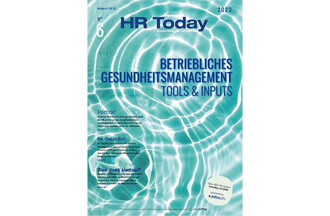 Cover HR Today Ausgabe 6 2023 zum Thema BGM