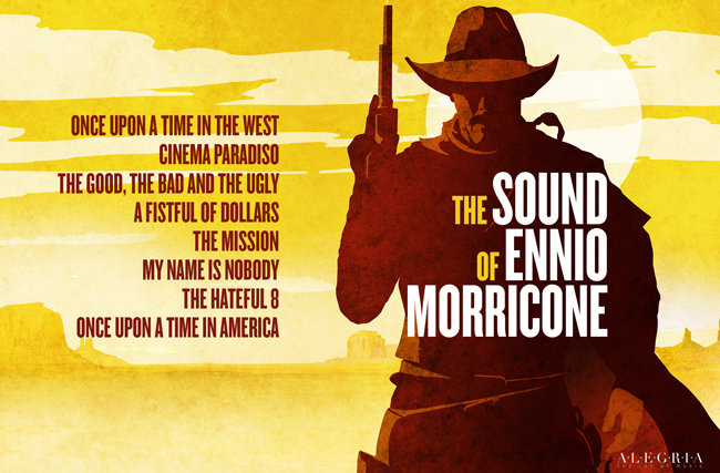 Poster von The Sound of Ennio Morricone, aufgeführt von 21st Century Orchestra & Chorus im KKL Luzern