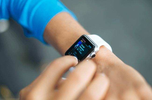 Smartwatch mit Sportzielen