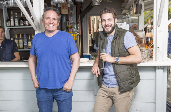 Michel Péclard und Florian Weber in einer ihrer Seerestaurants