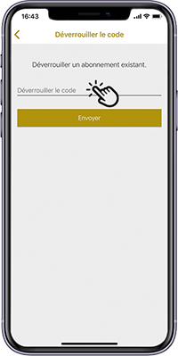 App Déverrouiller le code