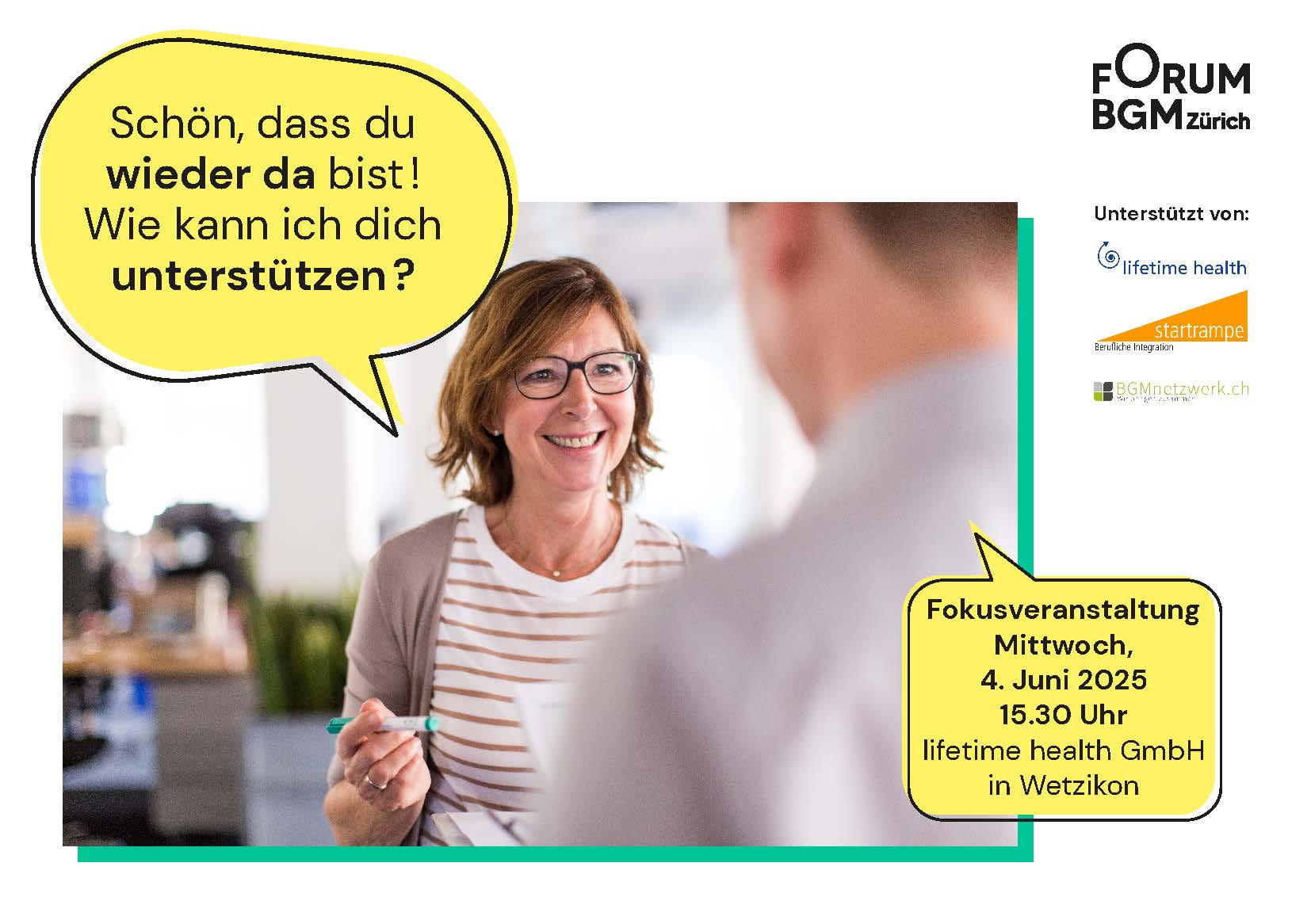 Flyer der Fokusveranstaltung