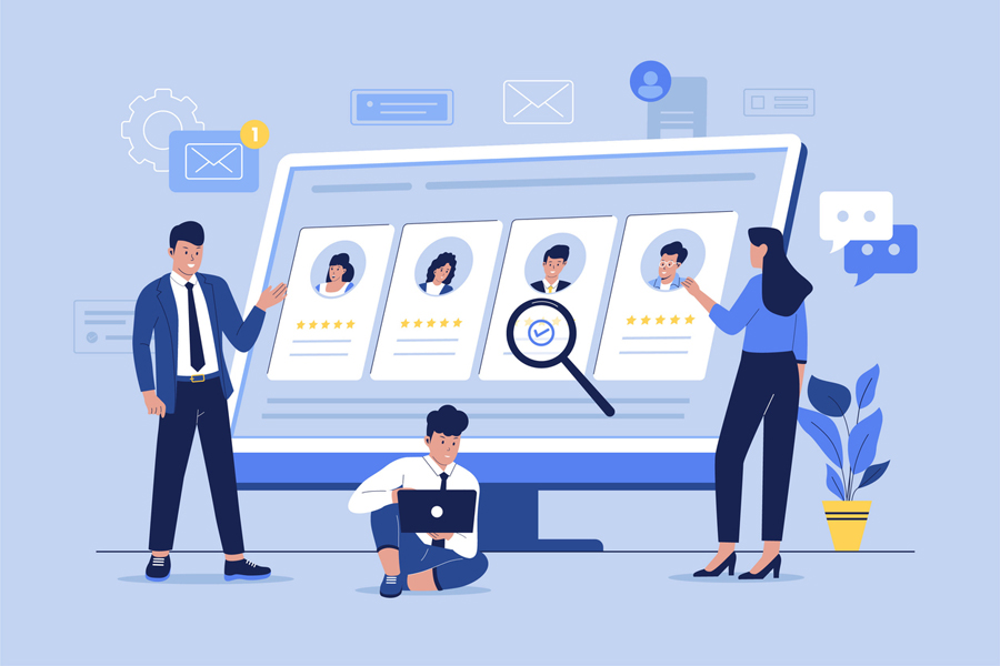 Illustration du processus d'identification de CV 