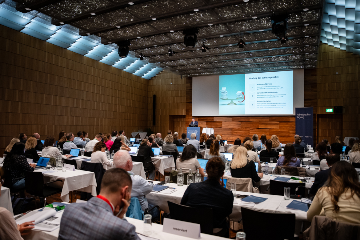 Tagungssaal Arbeitsrechtstagung 