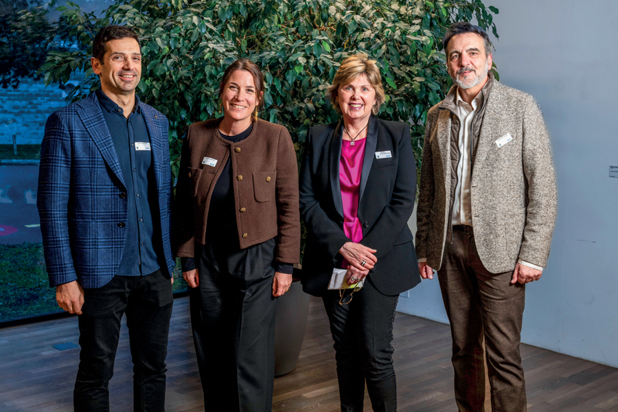 Daniel Loureiro (Astural), Andrea Collins (HR Vaud), Sandra Schweighauser (BusinessKeys) et Laurent Tornare (HR Vaud)