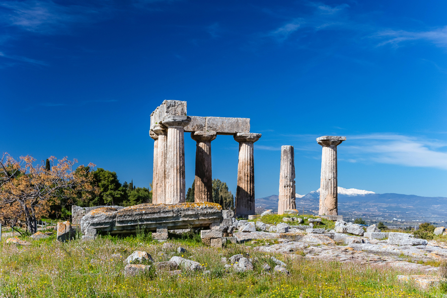 Des ruines d'un temple grec
