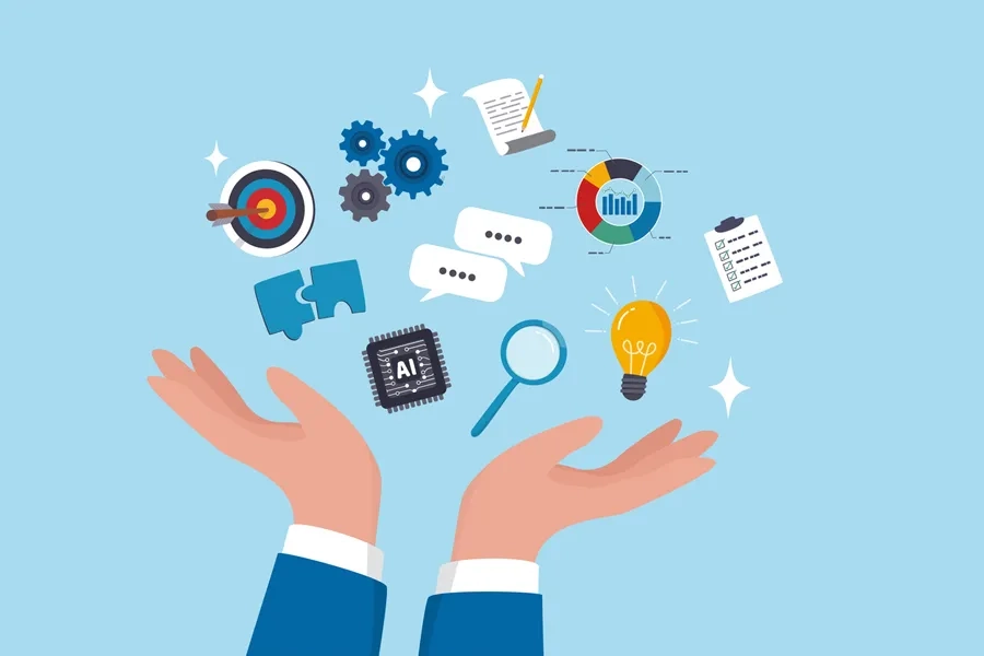 Illustration d'une palette de compétences