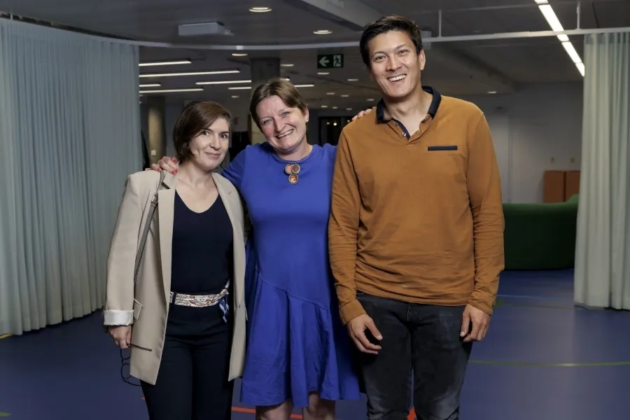 Dina Chantre, ICoCA; Delphine Beulné, CICR et Olivier Sénac.