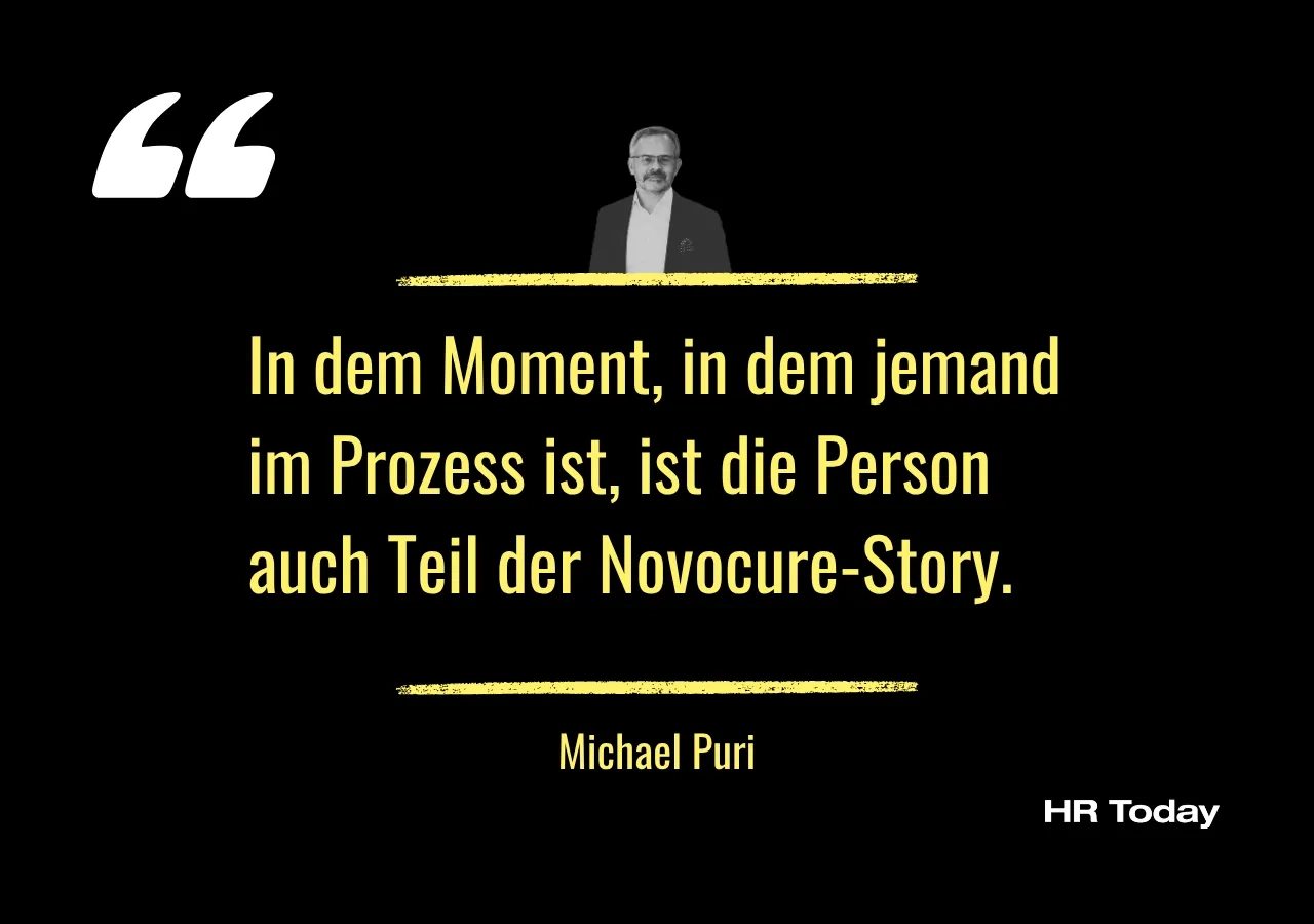 Zitat Michael Puri: In dem Moment, in dem jemand im Prozess ist, ist die Person auch Teil der Novocure-Story.