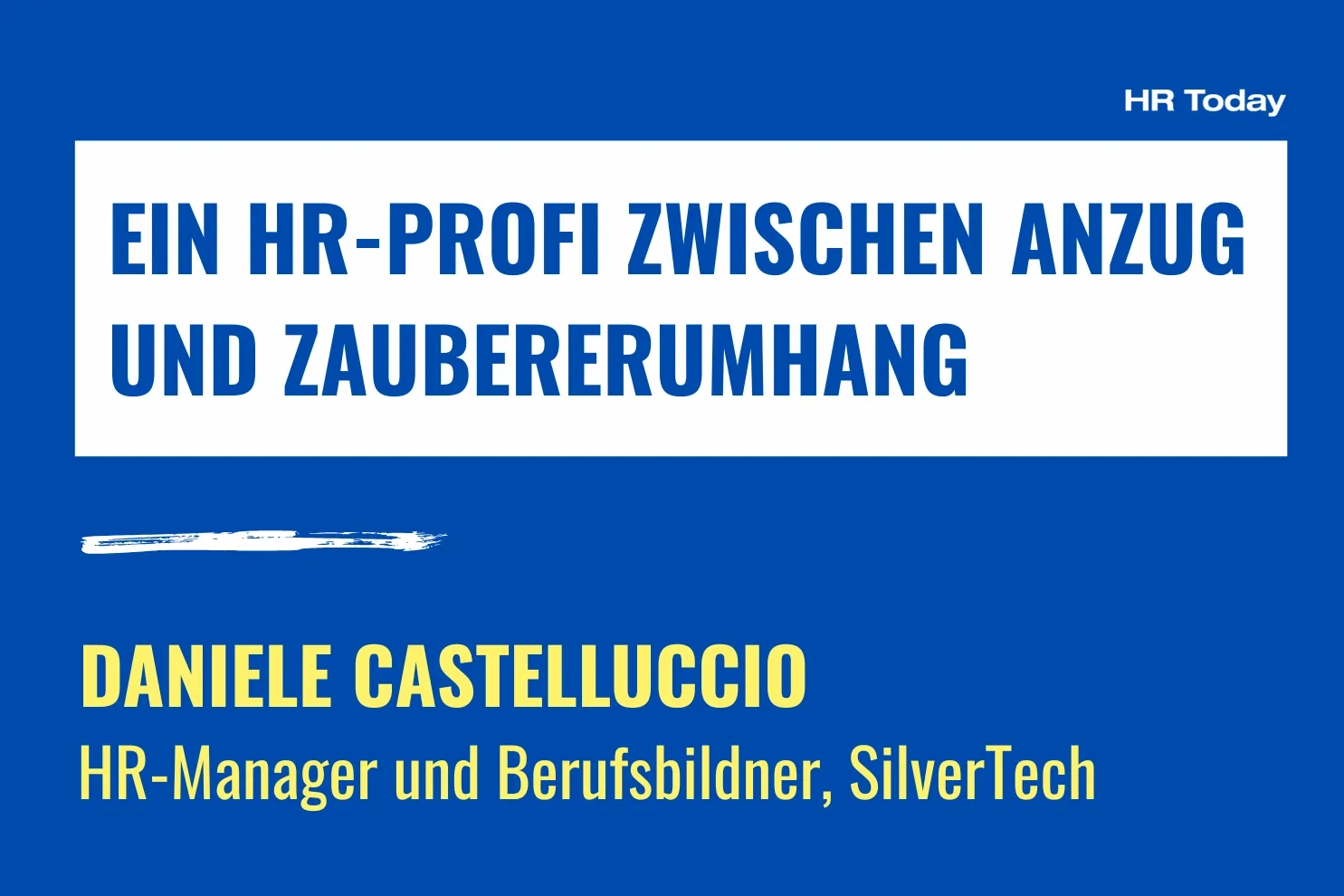 Nochmal der Titel und Namen und Funktion der Person.