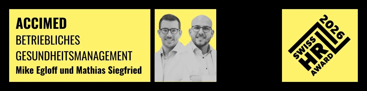 ACCIMED – BETRIEBLICHES GESUNDHEITSMANAGEMENT – Mike Egloff und Mathias Siegfried