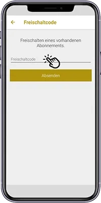 APP HR Today Menü Freischaltcode