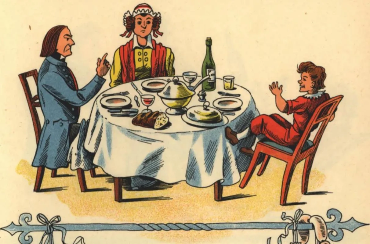 Der ursprüngliche Zappelphilipp, der nicht stillsitzen möchte. (Bild: Struwwelpeter)